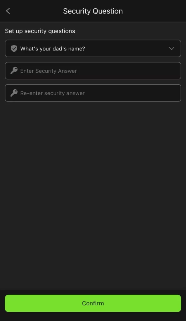 Security Question to set on rs786